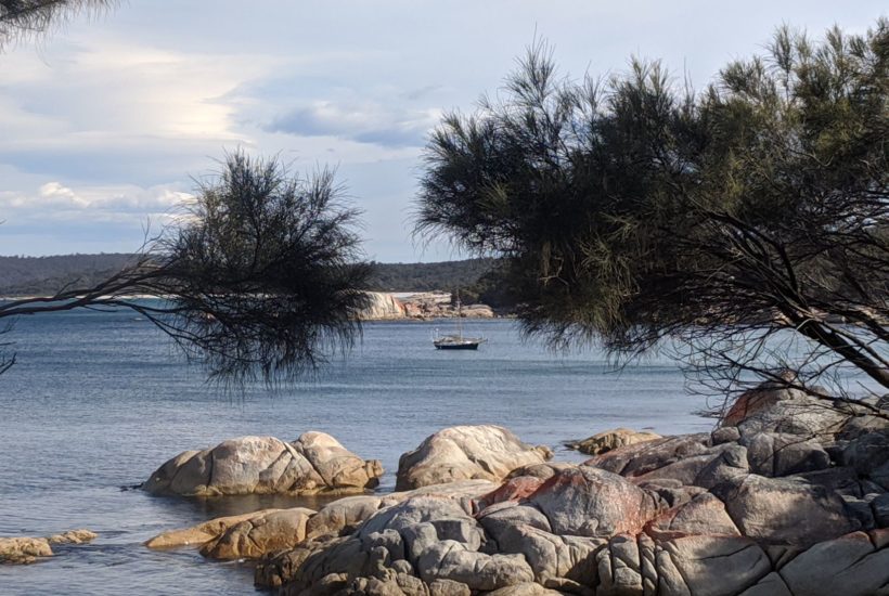 Heading South to Binalong Bay, Tasmania