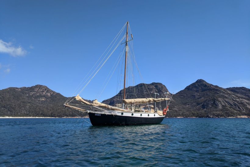 Relaxing in Wineglass Bay