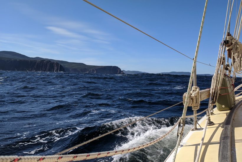 Departing Port Davey for Cygent